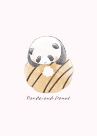 Panda and Donut* -pink-