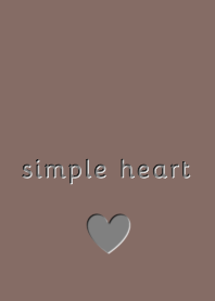The simple heart -chocolate-