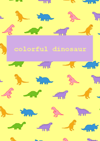 colorful dinosaur /yellowpurple