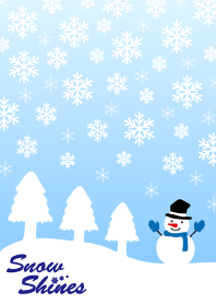 雪は輝く-青-