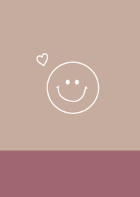 くすみピンクとベージュ。ホワイトスマイル