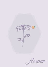 flower <Orange> purple