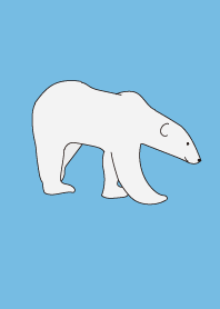 Refreshing polar bear Arctic blue g