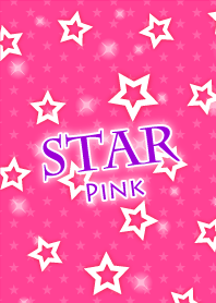 シンプルな星柄の着せかえ-ピンク-
