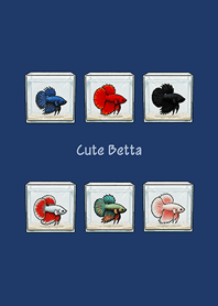 ah! Cute Betta!(Navy blue)