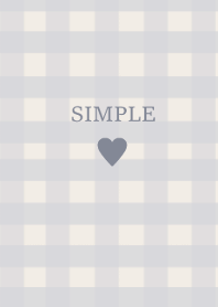 SIMPLE HEART_check beigeblue