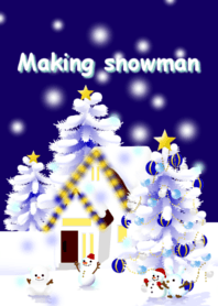 雪だるま作ったよ！