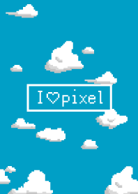 #Pixel art blue sky