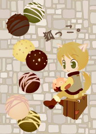 Little fox-boy & pinky piglet.