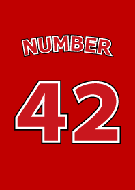 Number 42 red version