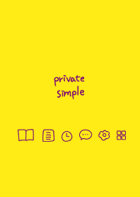 Private simple -mustard-