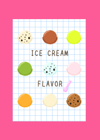 ICE CREAM FLAVOR GRAPH PAPER-FLASHY PIj