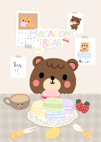 Macarons Brown Bear