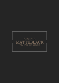 MATTE BLACK - SIMPLE 28
