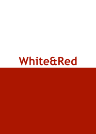 Simple Red & White No.9-2