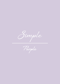 Simple Cursive Theme Pastel purple
