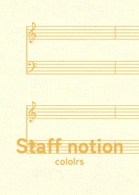 staff notation2 Pale mustard