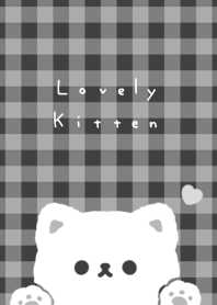 แมวน่ารัก / black checker