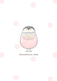 Penguin and Soda -strawberry-