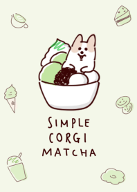 Corgi Matcha sederhana