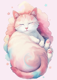 고양이의 꿈-부드러운마시멜로구름 2.1