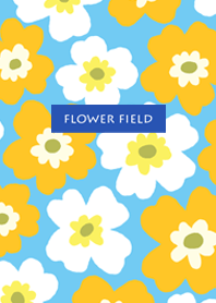 flower field-yellow&white