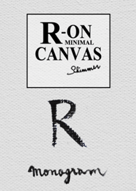 R on Canvas -Minimal-
