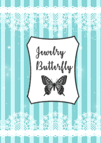 Jewelry Butterfly♡ボーダー&水色