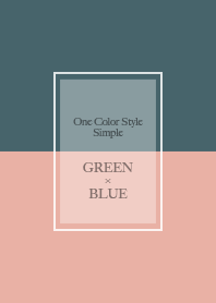 One-color style/pink x green