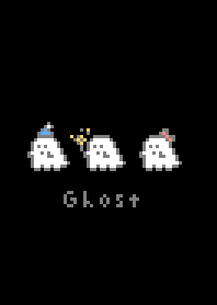 ドット絵おばけ。ブラック