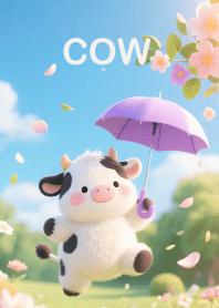 Lovely Fluffy Baby Cow Theme (JP)