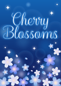 Cherry Blossoms(navy blue)