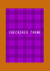 PURPLE CHECKERED THEME-TERRACOTTA