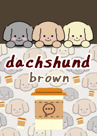 dachshund theme8 brown