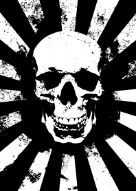 Skull - White & Black - Burst