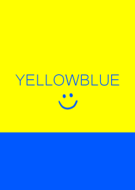 黄色と青。スマイル。