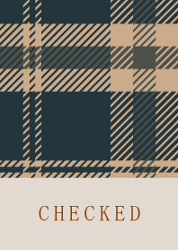 CHECKED NAVY-BROWN 125