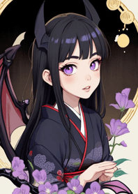 Q版可愛小惡魔女孩 6D7Fx