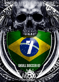 Skull soccer number 07