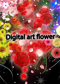 Digital art flower