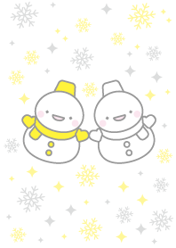Yellow and White: Snowman Combo Theme