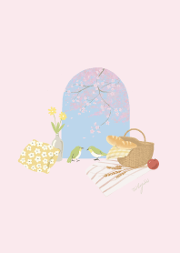 spring flower birds