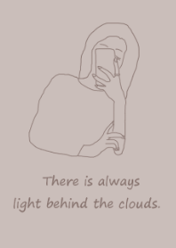 selfie girl /beige brown