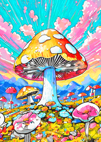 POP ART_mushroom20_JP