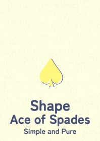 Shape spades  Primrose Yellow
