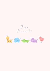 Zoo Animals /dull pink