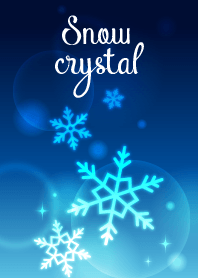 Snow crystal(blue)@Winter Feature
