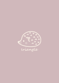 Hedgehog -triangle- smoky pink