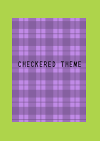 DUSTY PURPLE CHECKERED THEME/RED/GREEN
