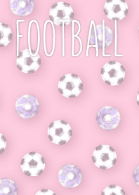 水彩風 サッカーきせかえ ◆ピンク◆